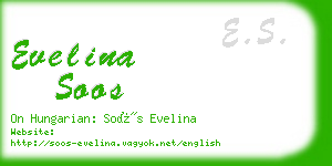 evelina soos business card